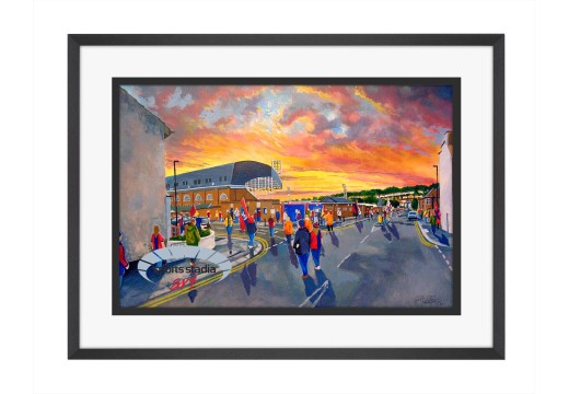Selhurst Park Stadium 'Going to the Match' Fine Art Print - Crystal Palace FC Selhurst Park Stadium 'Going to the Match' Fine Art Print - Crystal Palace FC